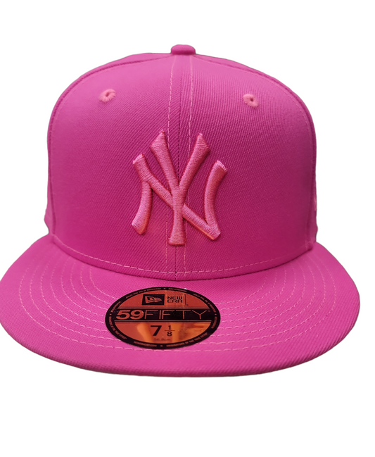 MLB Hat 5950 Color Pack Tonal Pink Yankees