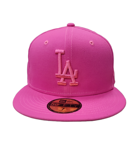 MLB Hat 5950 Color Pack Tonal Pink Dodgers