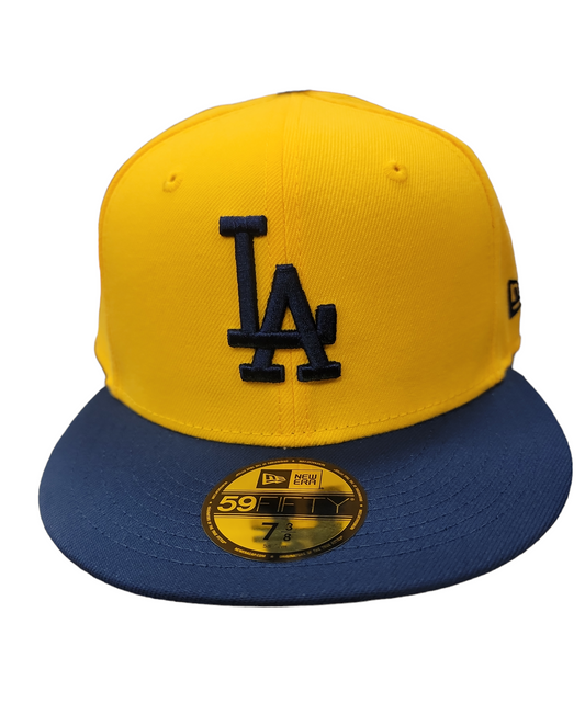 MLB Hat 5950 2T Color Pack Yellow/Navy Dodgers