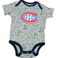 NHL Infant 3Pc Onesie Set Full Strength Canadiens