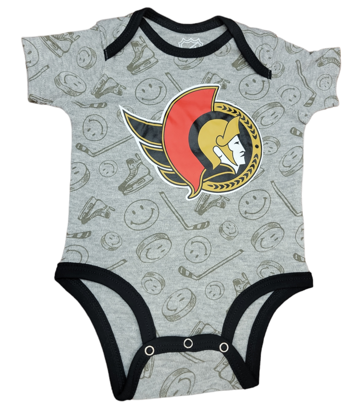 NHL Infant 3Pc Onesie Set Full Strength Senators
