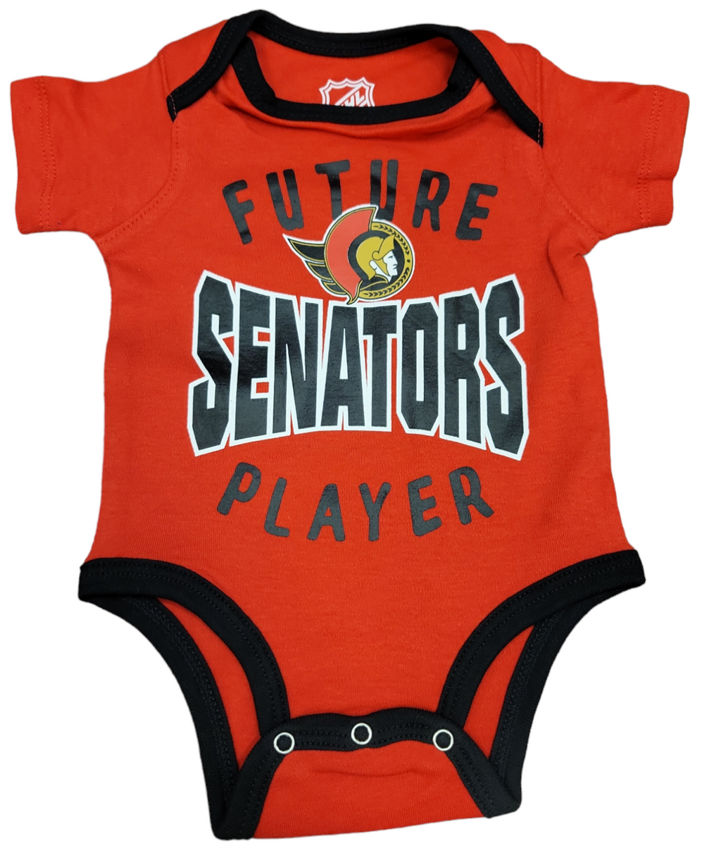 NHL Infant 3Pc Onesie Set Full Strength Senators