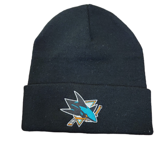 NHL Knit Hat Replica Cuff Sharks (Black)