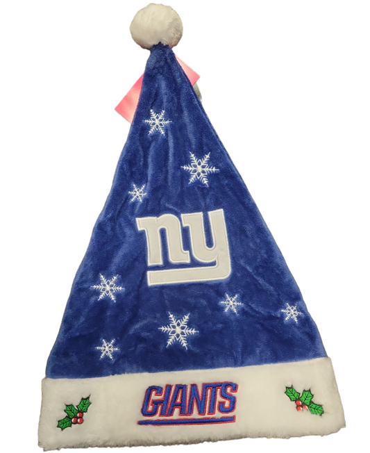 NFL Santa Hat Snowflakes Giants