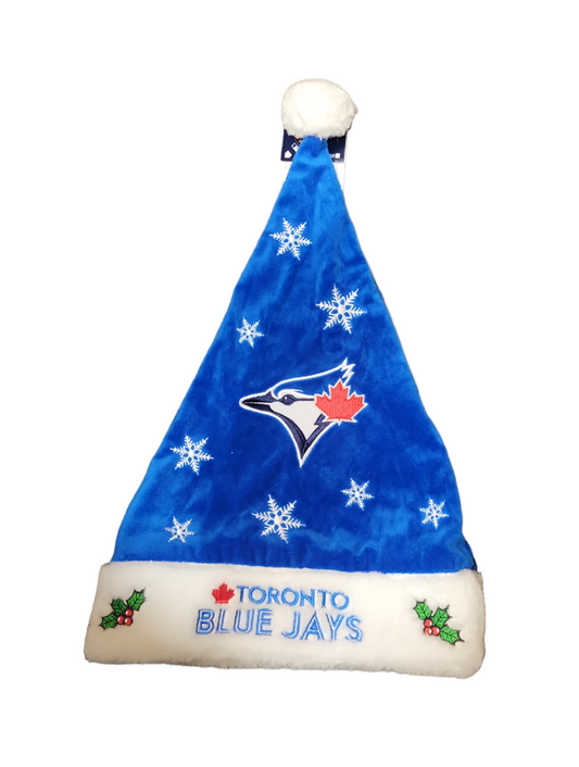 MLB Santa Hat Snowflakes Blue Jays