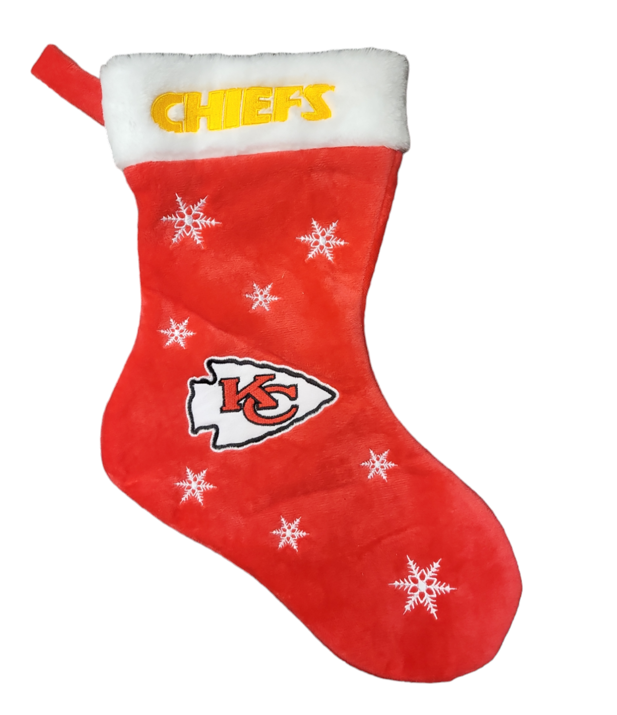 NFL Stocking Snowflakes Chiefs