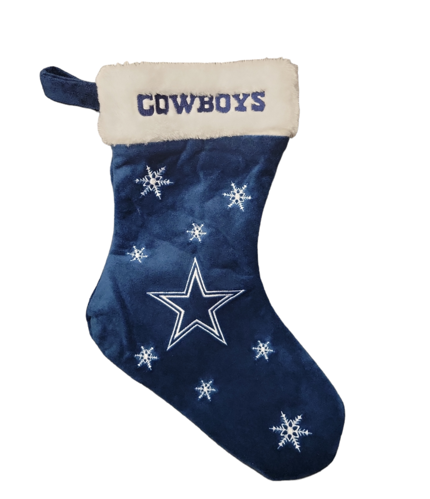 NFL Stocking Snowflakes Cowboys
