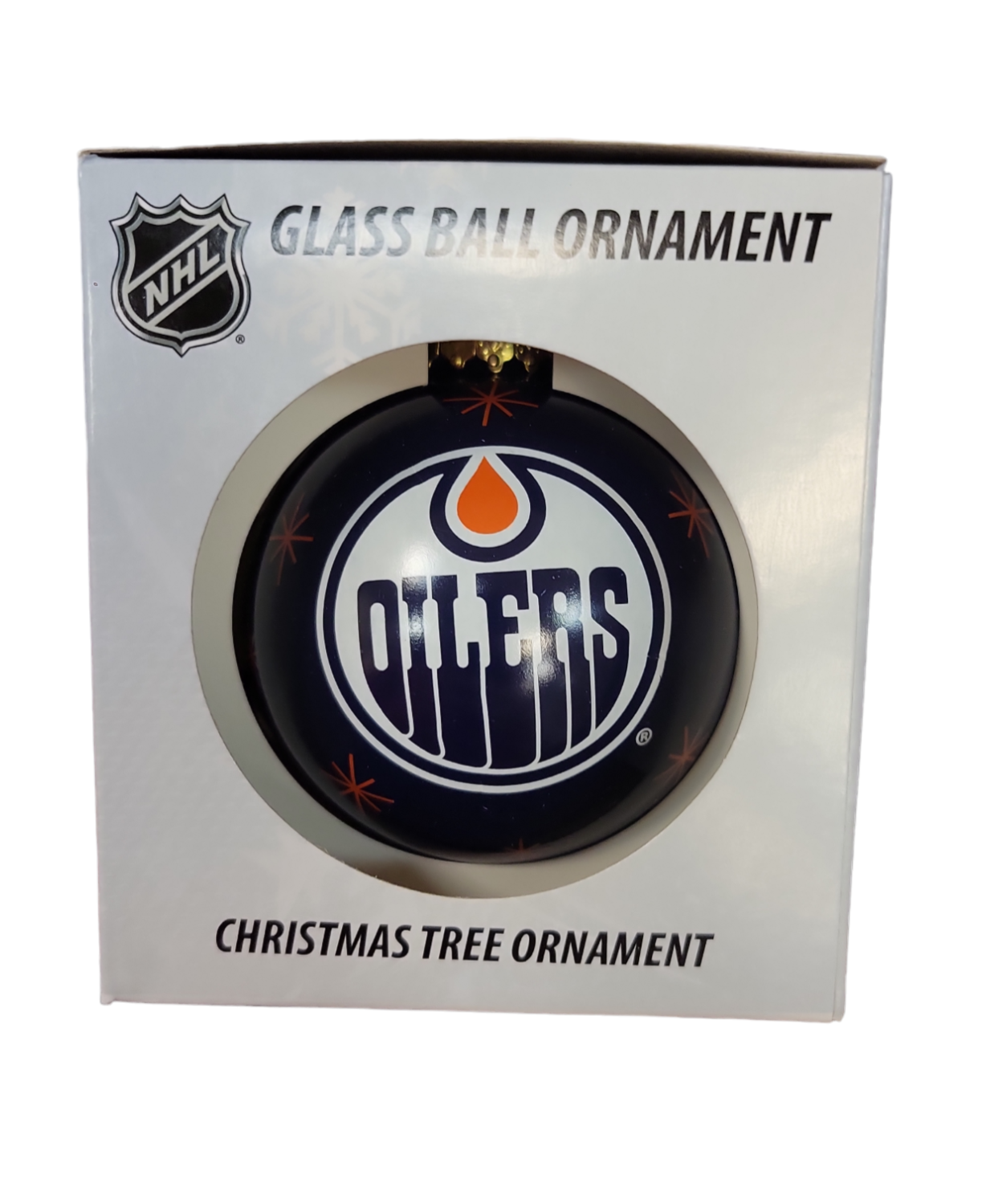 NHL Ornament Glass Ball Oilers