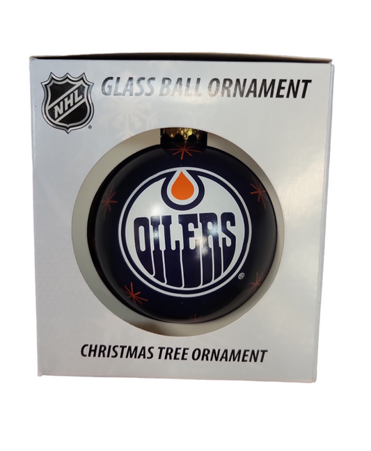 NHL Ornament Glass Ball Oilers