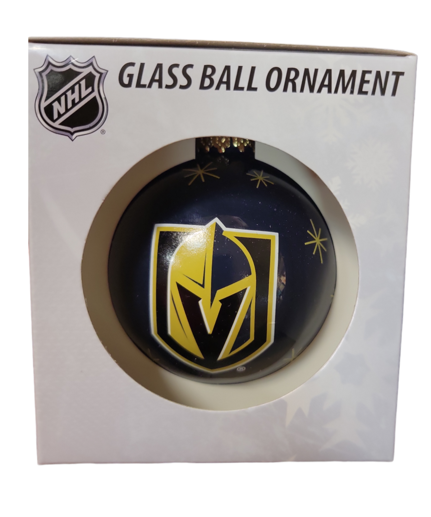 NHL Ornament Glass Ball Golden Knights