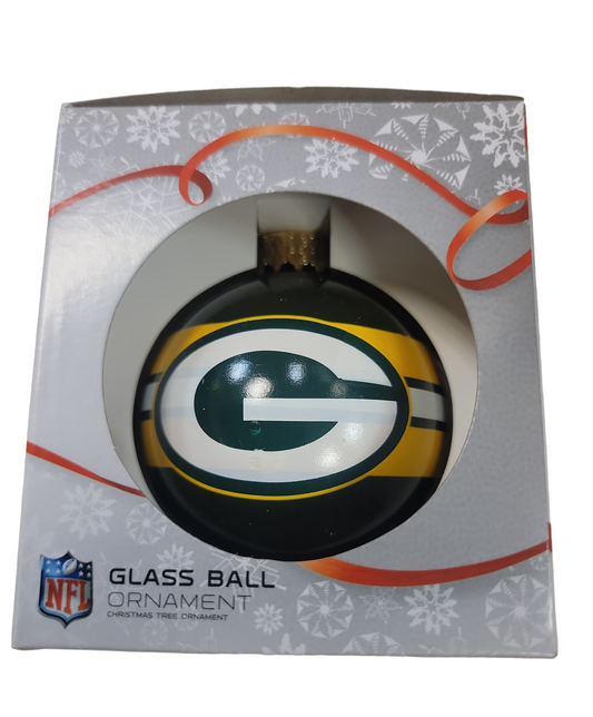 NFL Ornament Glass Ball Stripe Packers