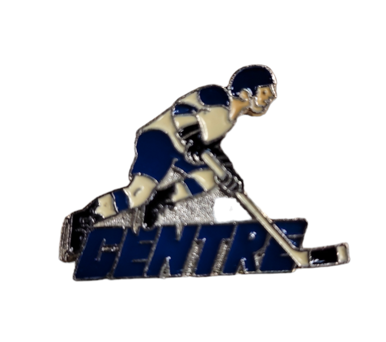 Hockey Lapel Pin Player Centre