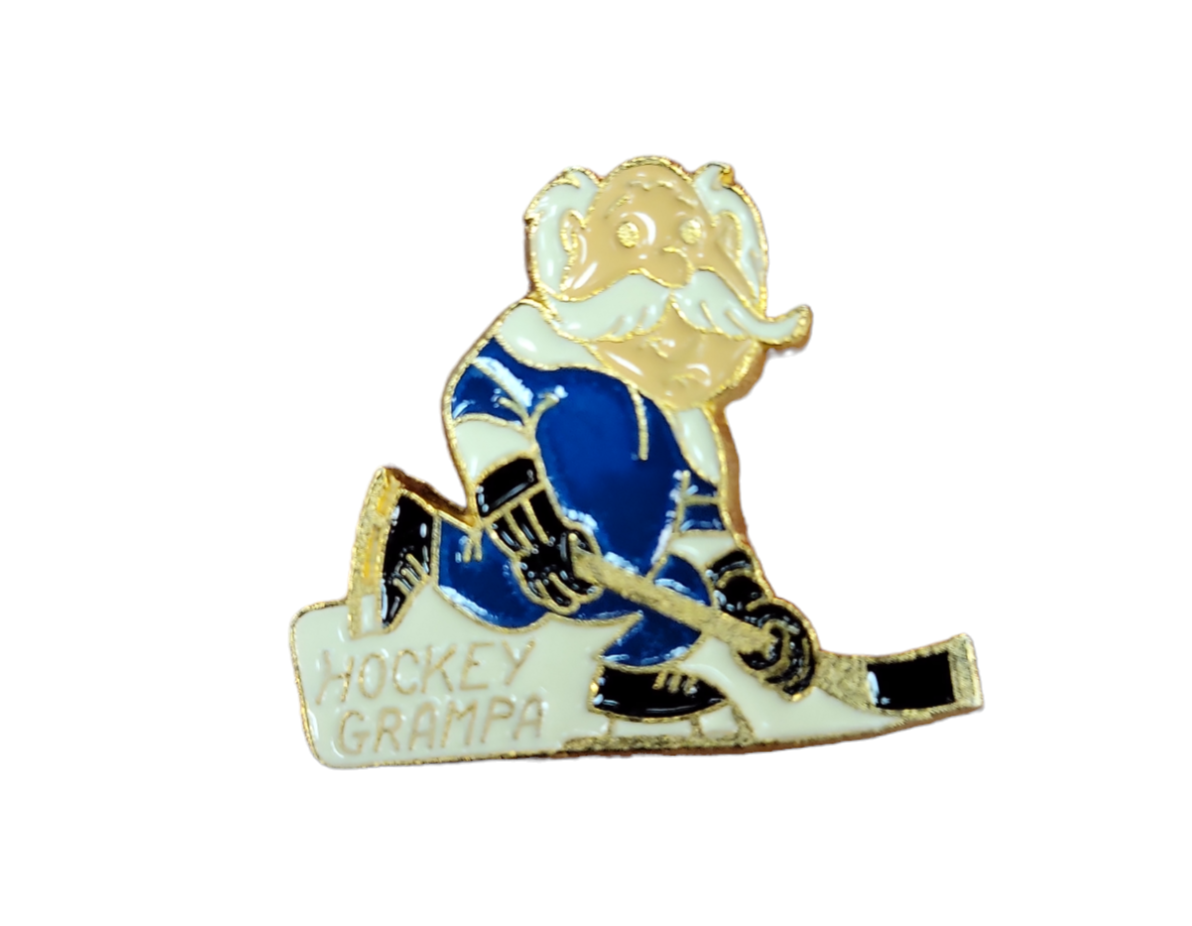 Hockey Lapel Pin Hockey Grampa