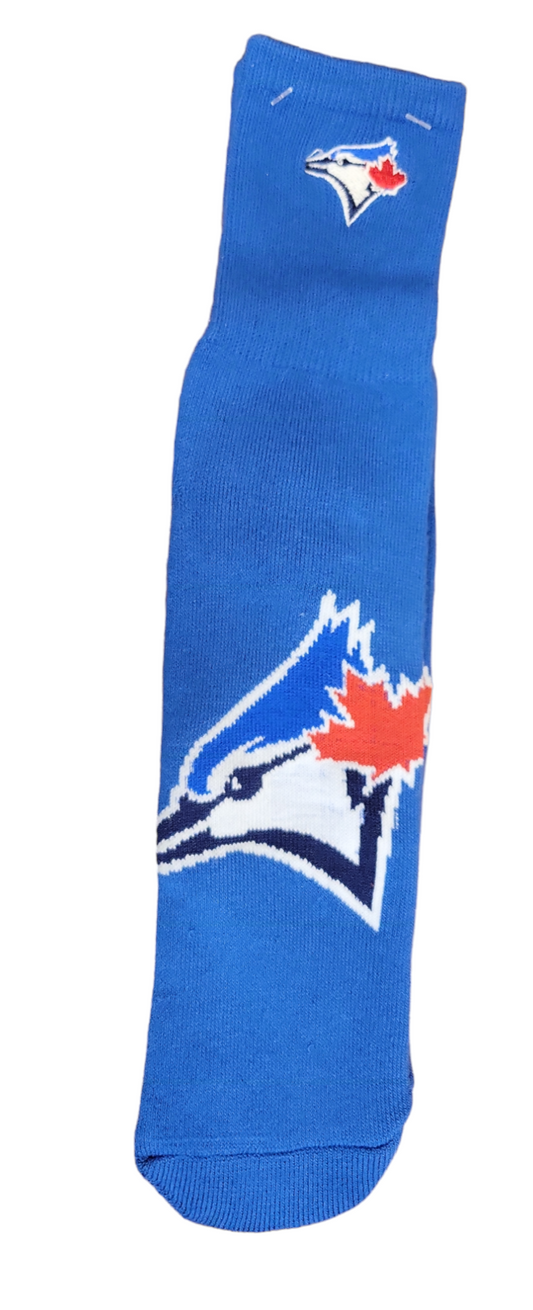 MLB Socks Big Logo Blue Jays Large 10-13