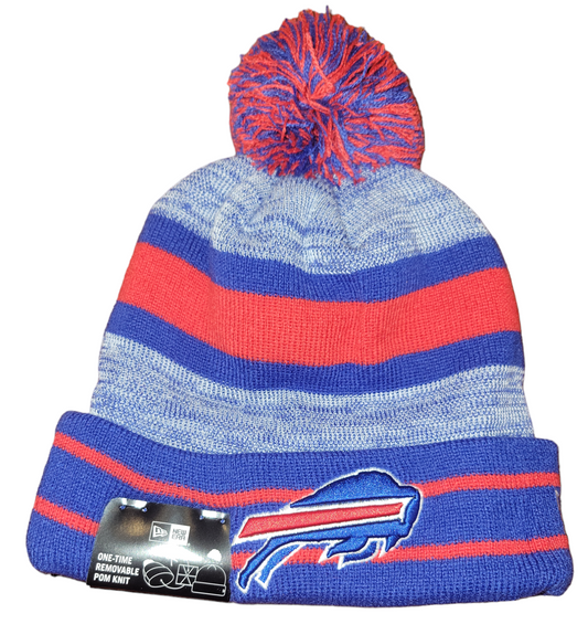 NFL Knit Hat Pom Cuff Bills