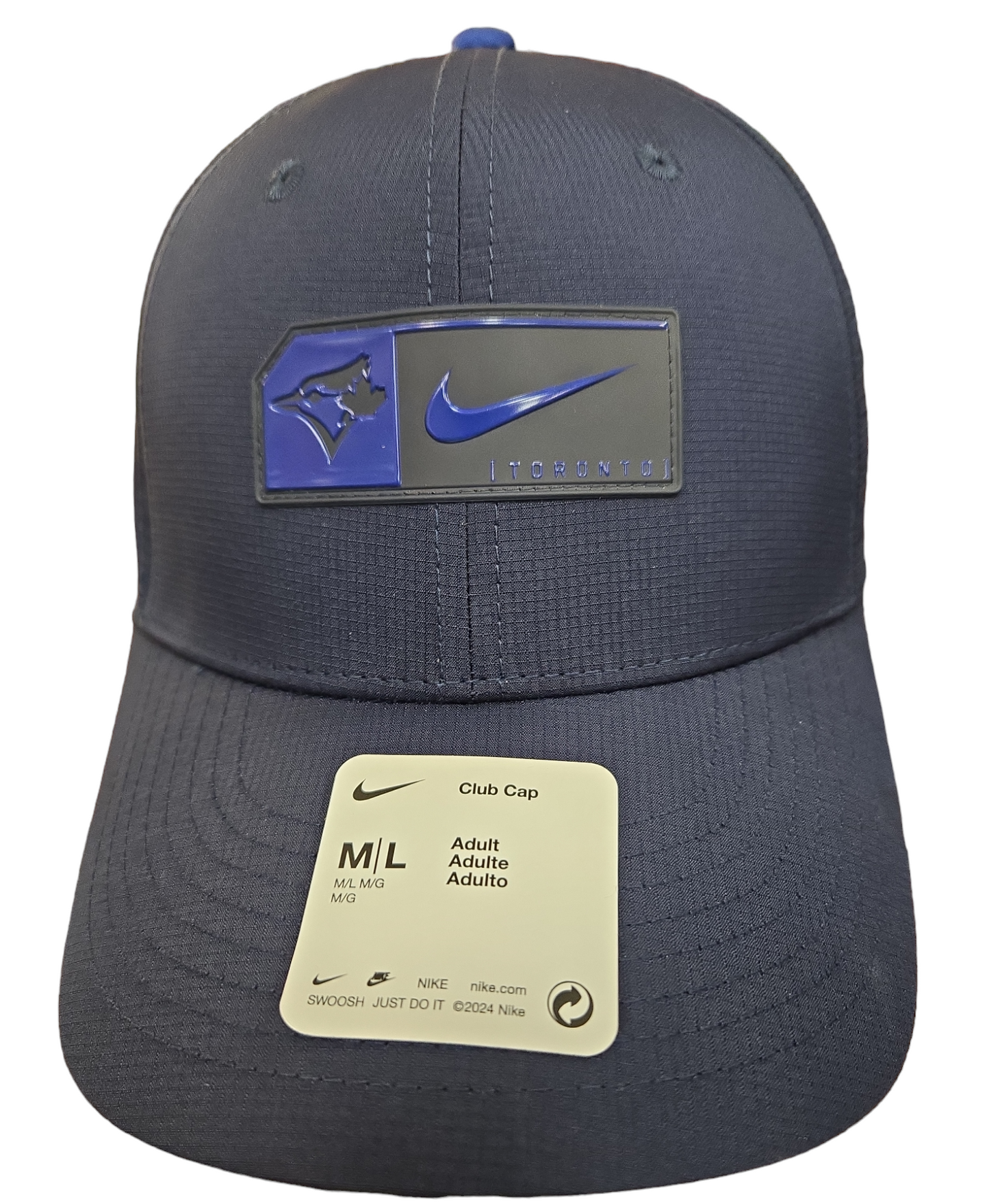 MLB Hat Club Cap Dri-Fit Poly Ripstop Patch Graphic Blue Jays