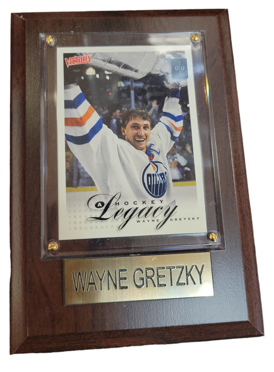 NHL Collectible Plaque with Card 4x6 Parkhurst Away Legacy Wayne Gretzky Oilers