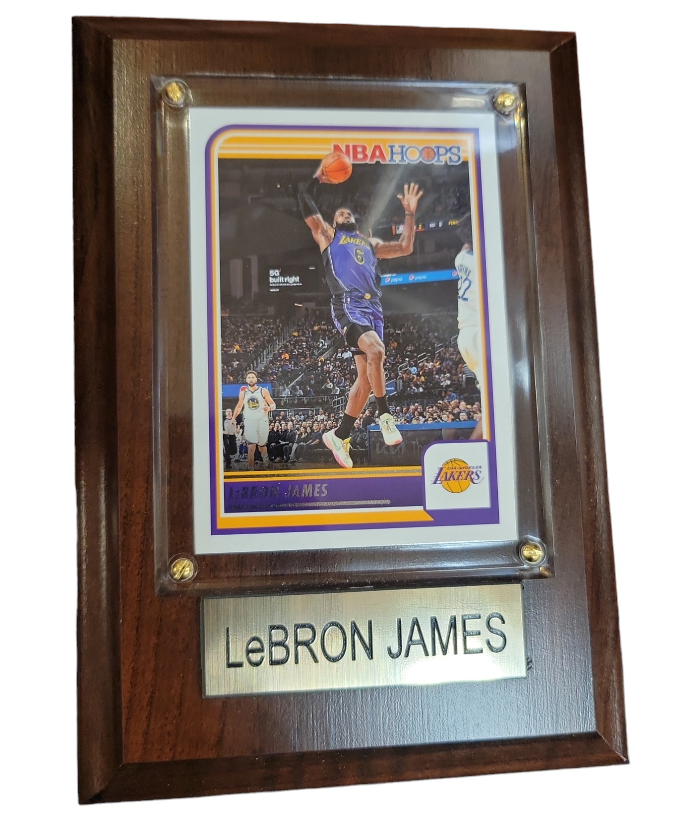 NBA Collectible Plaque with Card 4x6 LeBron James Lakers