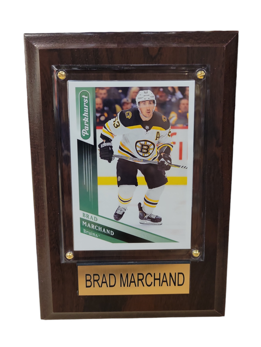 NHL Collectible Plaque with Card 4x6 Parkhurst Brad Marchand Bruins