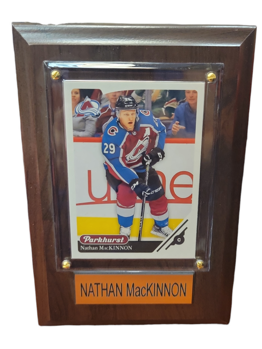 NHL Collectible Plaque with Card 4x6 Parkhurst Nathan Mackinnon Avalanche