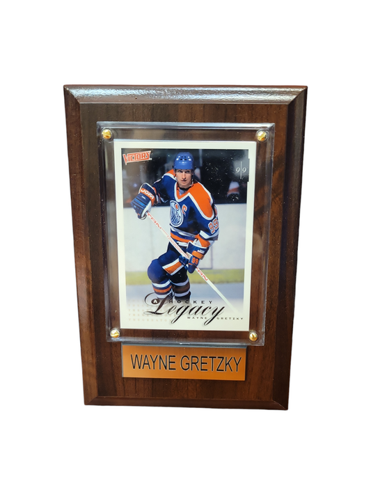 NHL Collectible Plaque with Card 4x6 Victory Legacy Wayne Gretzky Oilers