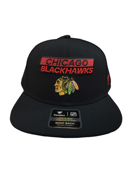 NHL Hat Authentic Pro Rink Snapback 2024 Blackhawks