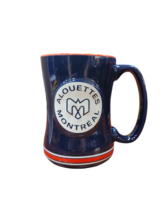 CFL Coffee Mug Sculpted Relief Alouettes