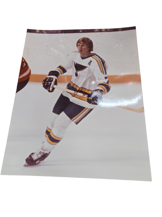 NHL 8x10 Vintage Player Photograph Garry Unger Blues