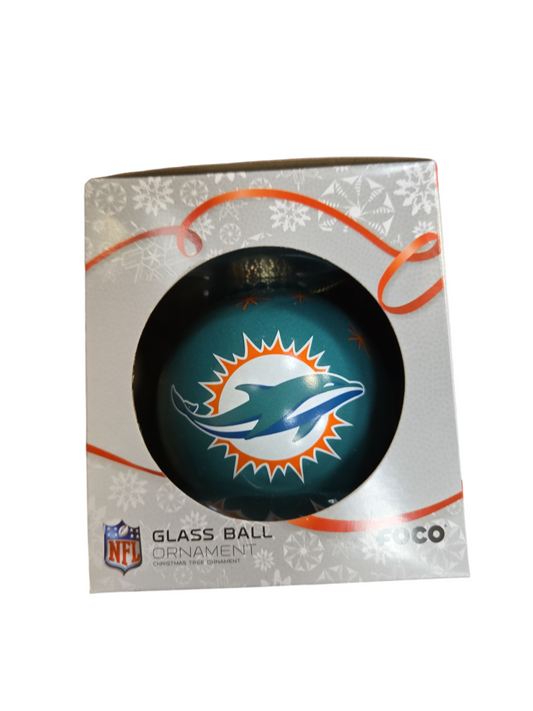 NFL Ornament Glass Ball Dolphins