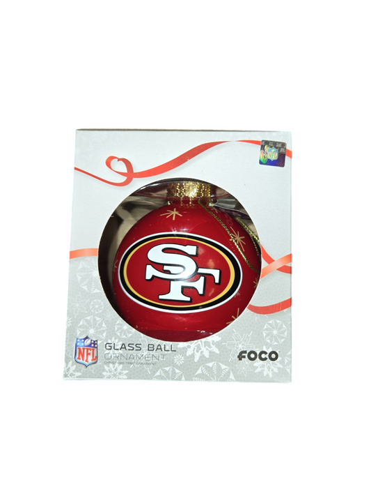 NFL Ornament Glass Ball 49ers