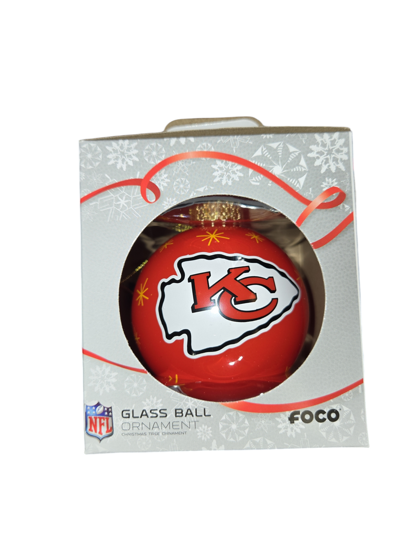 NFL Ornament Glass Ball Chiefs