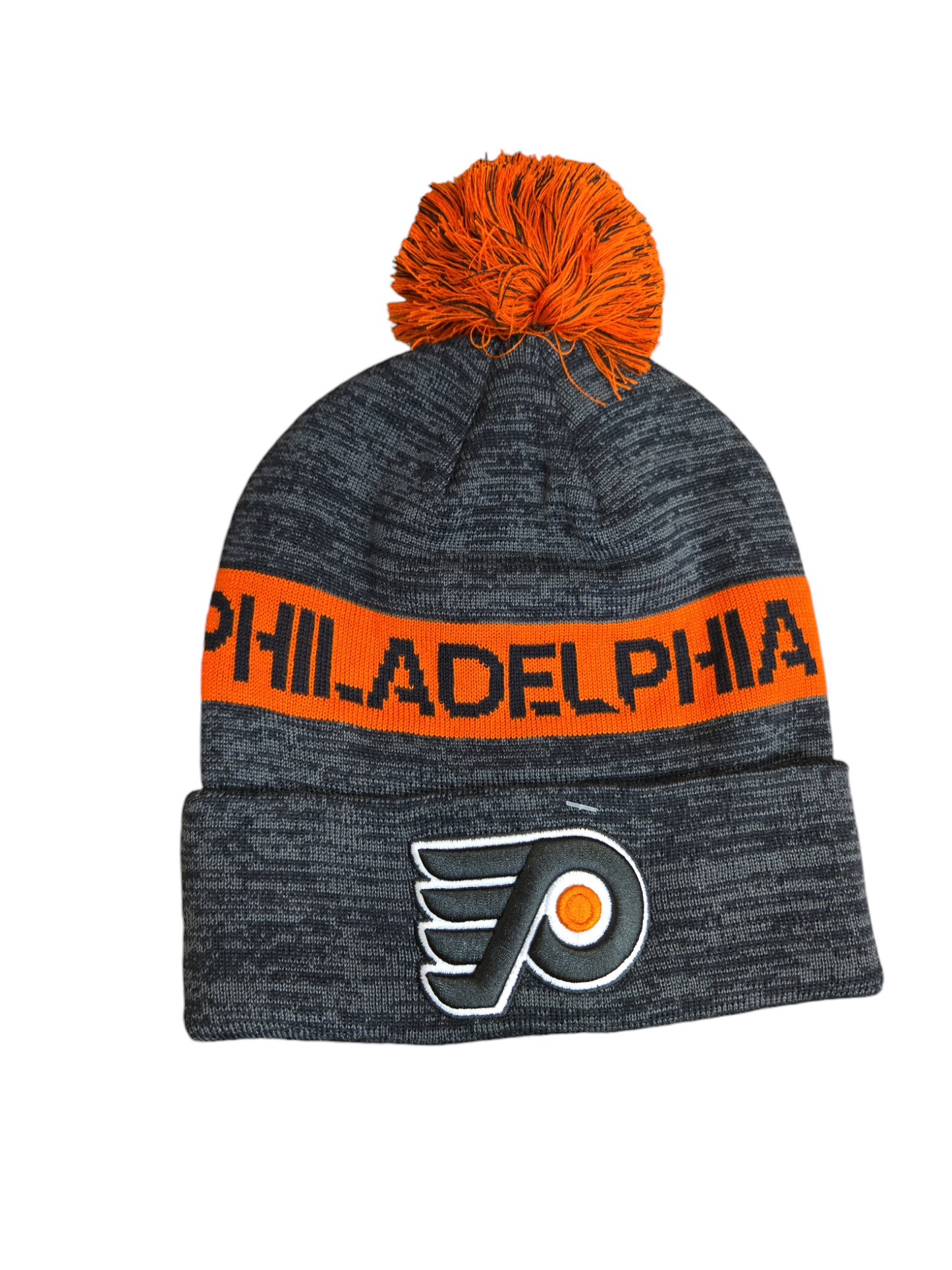 NHL Knit Hat Authentic Pro Rink Cuffed with Pom 2024 Flyers