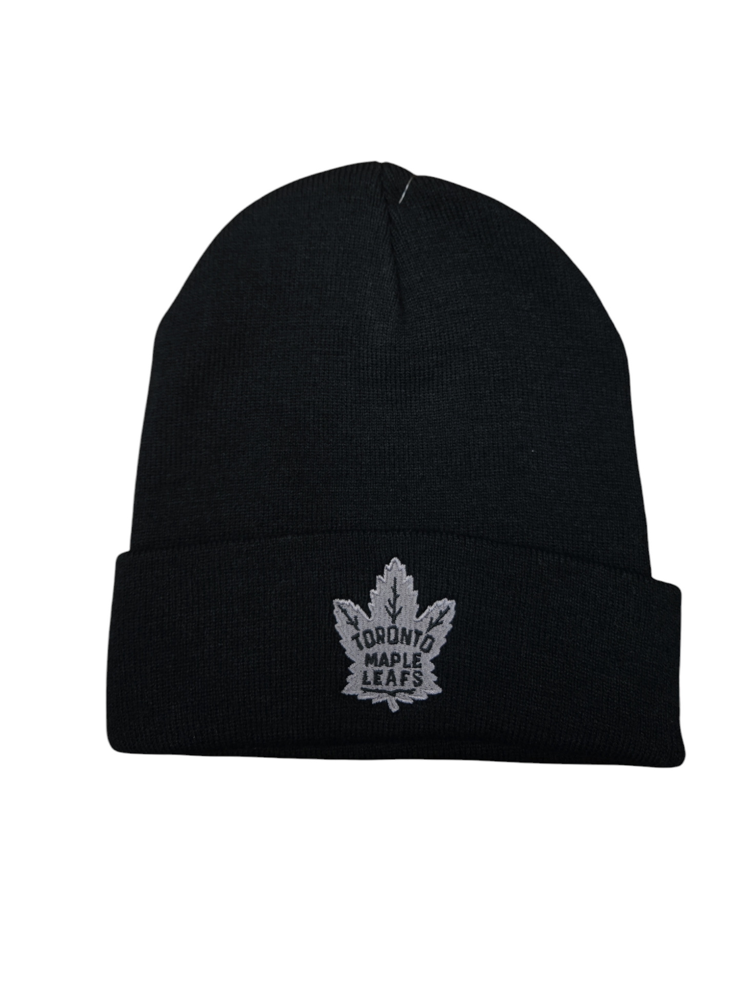 NHL Knit Hat Platinum Cuff Maple Leafs