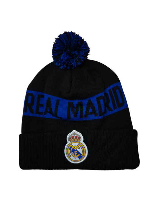 La Liga Knit Hat Blue & Black Pom Beanie Real Madrid CF