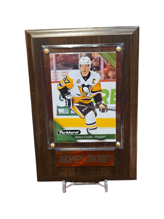 NHL Collectible Plaque with Card 4x6 Parkhurst Sydney Crosby Penguins