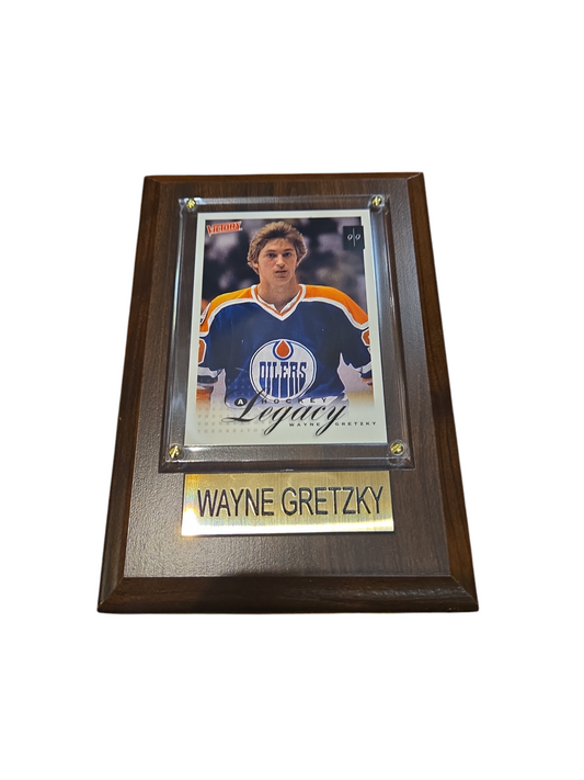 NHL Collectible Plaque with Card 4x6 Parkhurst Headshot Wayne Gretzky Oilers