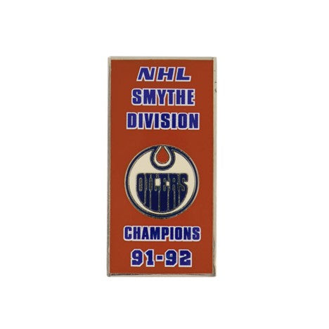 NHL Lapel Pin Smythe Division Champs 91-92 Oilers