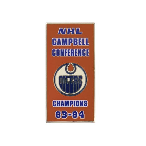 NHL Lapel Pin Campbell Conference Champs 83-84 Oilers