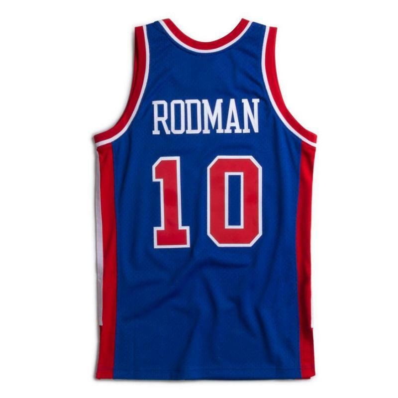 NBA Hardwood Classics Player 1988-89 Swingman Jersey Dennis Rodman Pistons (Royal Blue)