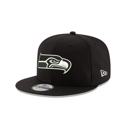 NFL Hat 950 Basic Snapback Black and White Seahawks