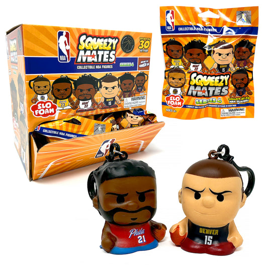 NBA Collectible Figures Squeezy Mates Gravity Feed Slo Foam Series 4