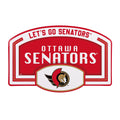 NHL Embossed Steel Wall Sign, 11" x 17" Senators