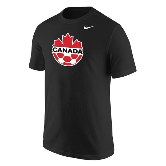 Soccer Canada T-Shirt Core Logo Team Canada (Black)