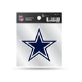 NFL Clear Backer Decal 4x4 Cowboys