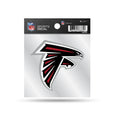 NFL Clear Backer Decal 4x4 Falcons