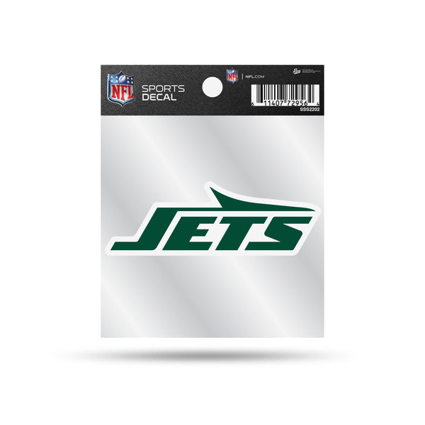NFL Clear Backer Decal 4x4 Jets