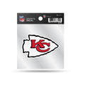 NFL Clear Backer Decal 4x4 Chiefs