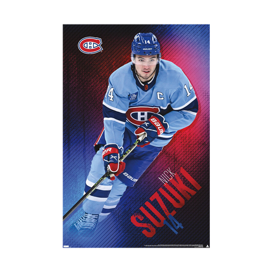 NHL Player Wall Poster Nick Suzuki Canadiens