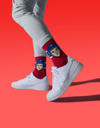 Hockey Canada Player Socks White/Red/Blue Nick Suzuki Canadiens