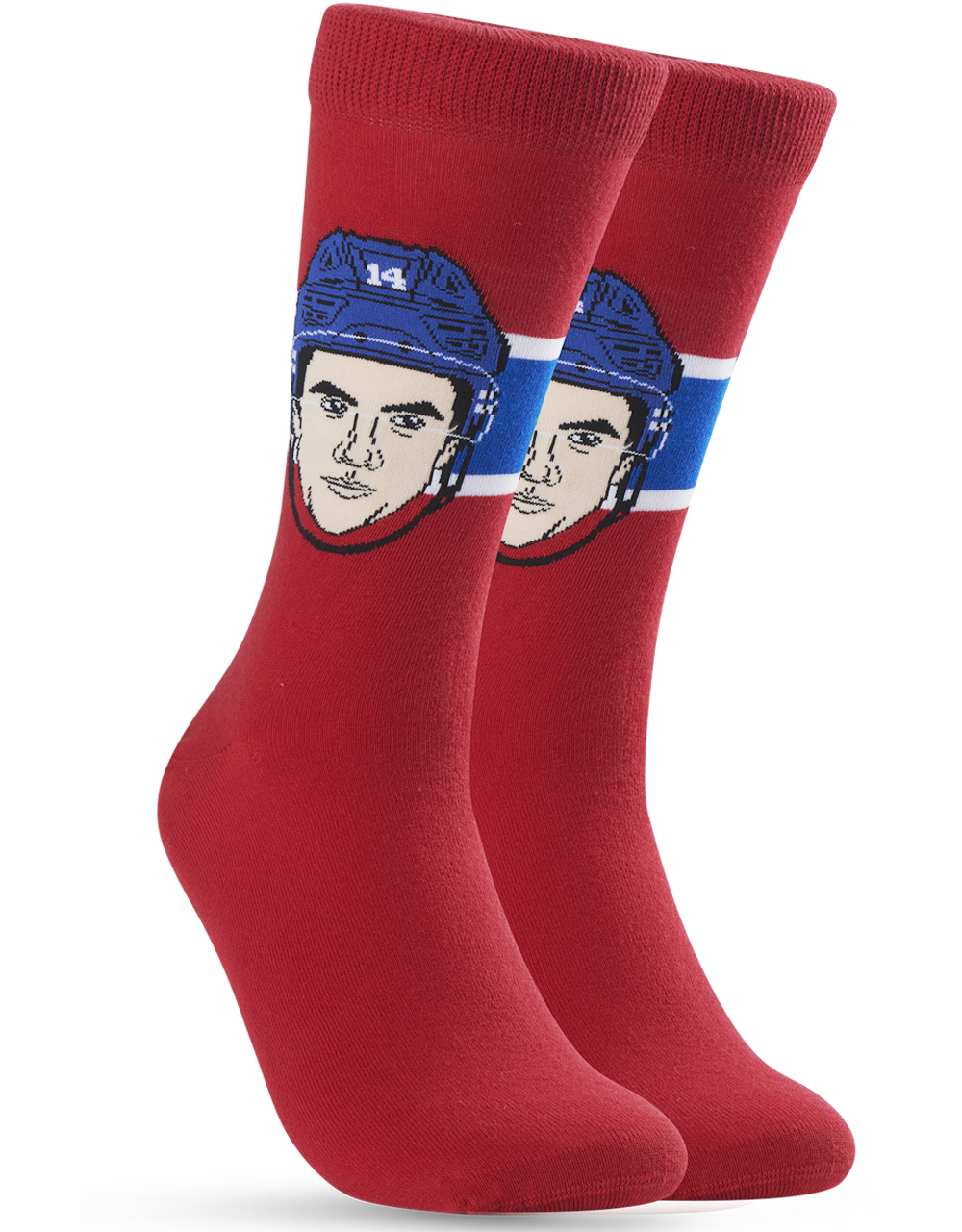 Hockey Canada Player Socks White/Red/Blue Nick Suzuki Canadiens